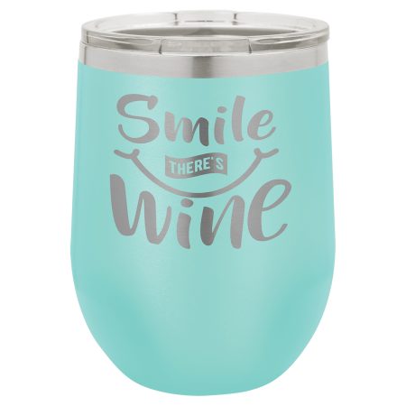 Polar Camel 12 oz. Teal Stemless Wine Tumbler with Standard Lid
