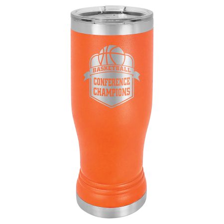 Polar Camel 14 oz. Orange Pilsner Tumbler with Standard Lid