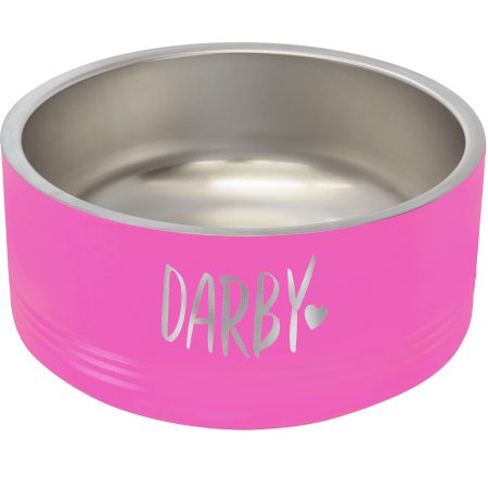 Polar Camel 32 oz. Medium Pink Pet Bowl