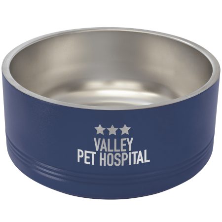 Polar Camel 64 oz. Large Navy Blue Pet Bowl