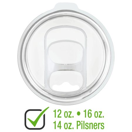 Slider Lid for 12 & 16 oz. Polar Camel Stemless Tumblers, 14 oz. Pilsner, or 22 oz. Skinny Tumblers