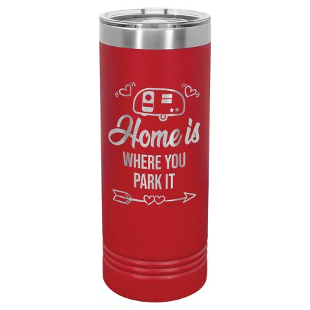 Polar Camel 22 oz. Red Skinny Tumbler with Slider Lid