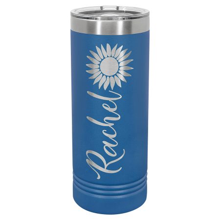 Polar Camel 22 oz. Royal Blue Skinny Tumbler with Slider Lid