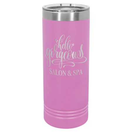 Polar Camel 22 oz. Light Purple Skinny Tumbler with Slider Lid