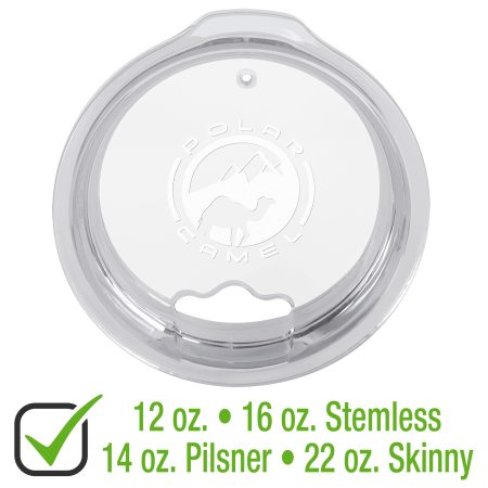 Replacement Lid for Polar Camel 12 & 16 oz. Stemless, 14 oz. Pilsner, or 22 oz. Skinny