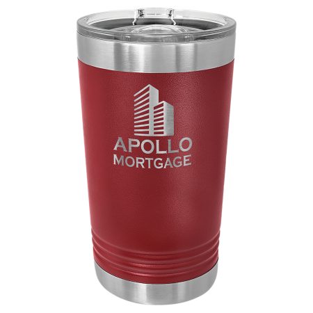 Polar Camel Maroon 16 oz. Pint with Slider Lid