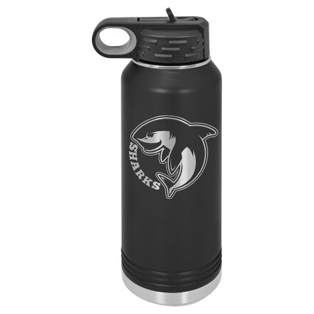 Polar Camel 32 oz. Black Water Bottle