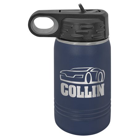 Polar Camel 12 oz. Navy Blue Water Bottle