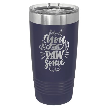 Polar Camel 20 oz. Navy Blue Ringneck Tumbler with Slider Lid