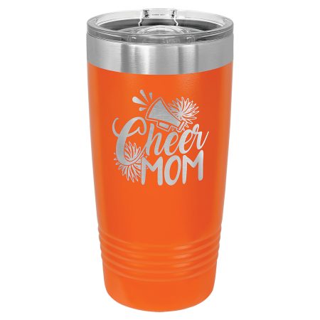 Polar Camel 20 oz. Orange Ringneck Tumbler with Slider Lid