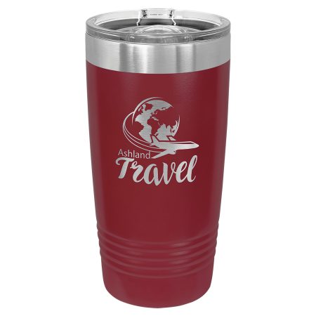 Polar Camel 20 oz. Maroon Ringneck Tumbler with Slider Lid