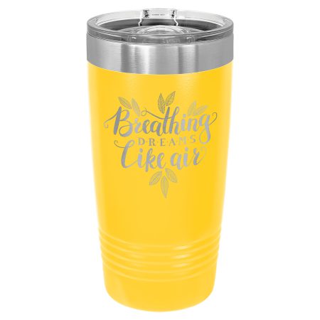 Polar Camel 20 oz. Yellow Ringneck Tumbler with Slider Lid