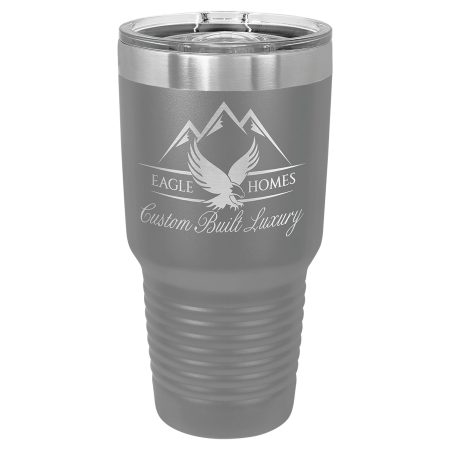 Polar Camel 30 oz. Dark Gray Ringneck Tumbler with Slider Lid