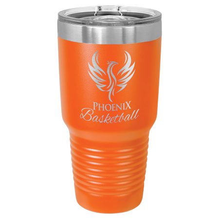 Polar Camel 30 oz. Orange Ringneck Tumbler with Slider Lid