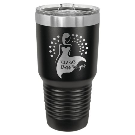 Polar Camel 30 oz. Black Ringneck Tumbler with Slider Lid
