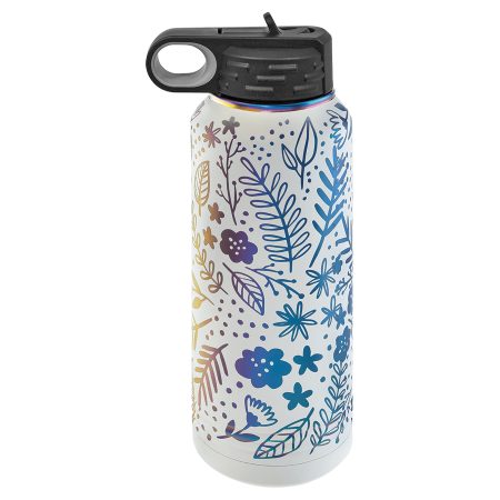 Polar Camel 32 oz. White/Prism Water Bottle