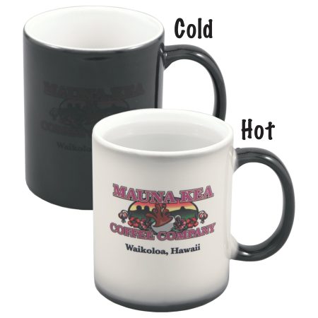 11 oz. Black/White Color Changing Sublimatable Ceramic Mug