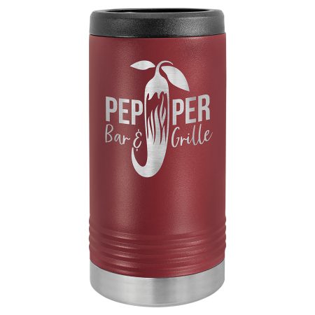 Polar Camel Maroon Slim Beverage Holder