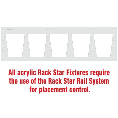 DG301S Glasses Only Rack Star Fixture-Holds 5