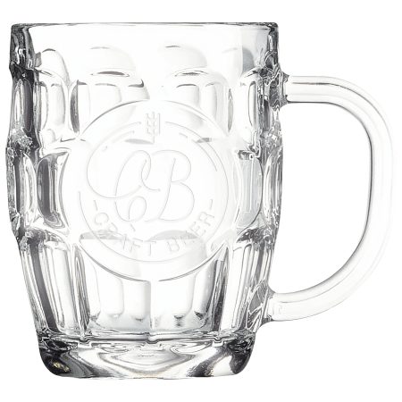 Polar Camel 20 oz. Beer Mug with Handle & Round Engraving Area