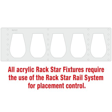 PCG107 21 oz. Stemless Rack Star Fixture-Holds 5