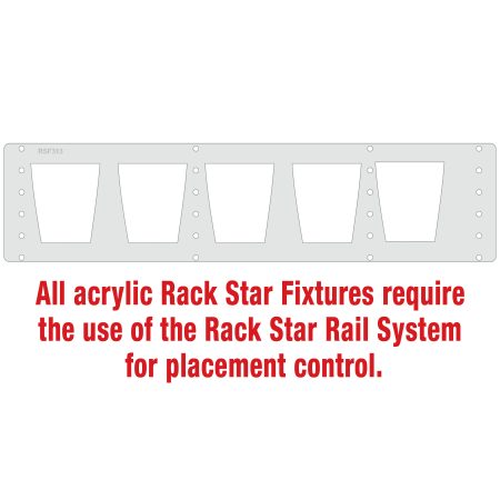 PCG118 10 1/2 oz. On The Rocks Glass Rack Star Fixture-Holds 5