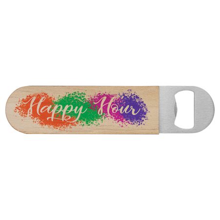 1 1/2" x 7" Sublimatable Wood Bottle Opener