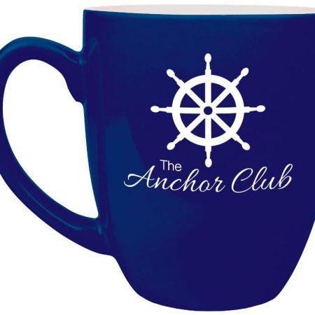 16 oz. Blue Ceramic Bistro LazerMug