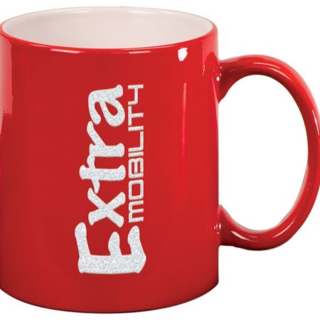 11 oz. Red Ceramic Round LazerMug