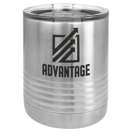 Polar Camel 10 oz. Stainless Steel Vacuum Insulated Ringneck Tumbler with Clear Lid