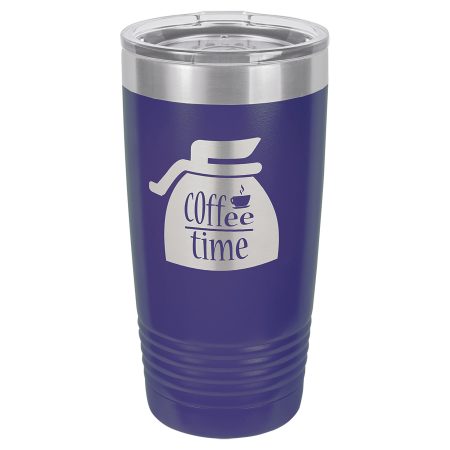 Polar Camel 20 oz. Purple Ringneck Tumbler with Standard Lid