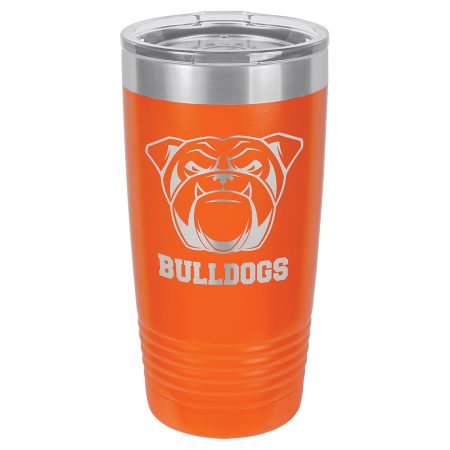 Polar Camel 20 oz. Orange Ringneck Tumbler with Standard Lid