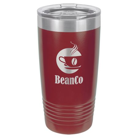Polar Camel 20 oz. Maroon Ringneck Tumbler with Standard Lid