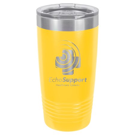 Polar Camel 20 oz. Yellow Ringneck Tumbler with Standard Lid