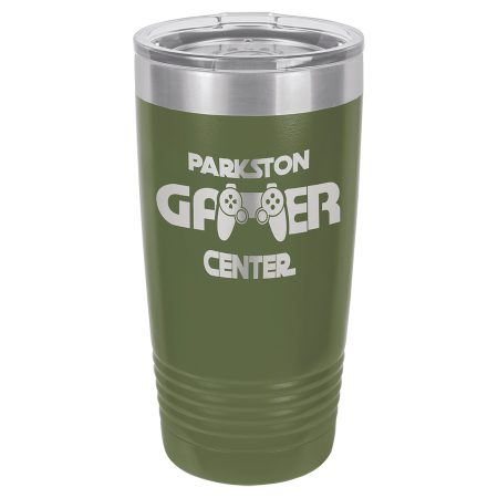 Polar Camel 20 oz. Olive Green Ringneck Tumbler with Standard Lid