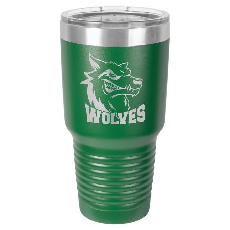 Polar Camel 30 oz. Green Ringneck Tumbler with Standard Lid