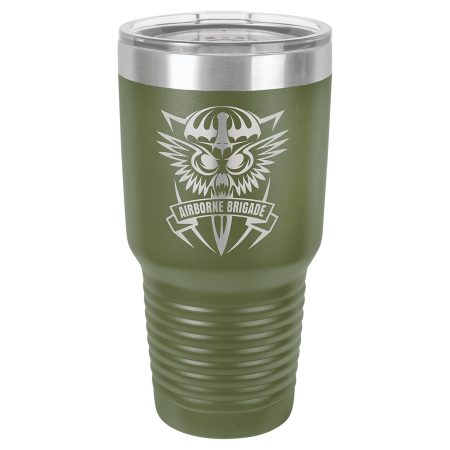 Polar Camel 30 oz. Olive Green Ringneck Tumbler with Standard Lid