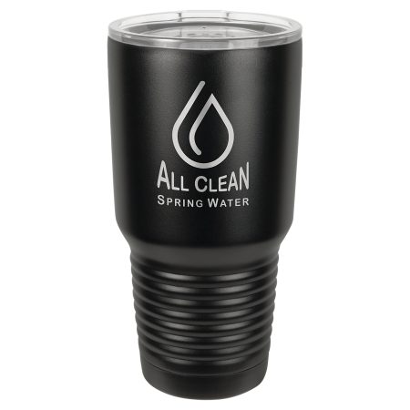 Polar Camel 30 oz. Black without Silver Ring Ringneck Tumbler with Standard Lid