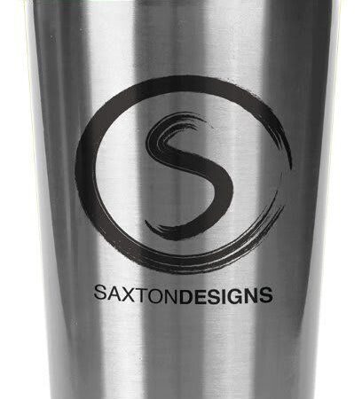 16 oz. Silver Laserable Stainless Steel Travel Mug without Handle