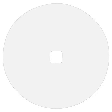 4 7/8" Diameter White Dynasub Insert for 1 1/4 Quart Polar Camel Serving Bowl