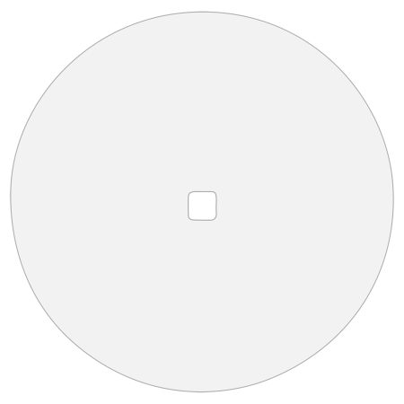 6 7/8" Diameter White Dynasub Insert for 3 Quart Polar Camel Serving Bowl