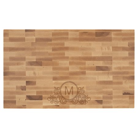 22" x 13" x 1 1/2" Maple Butcherblock Cutting Board